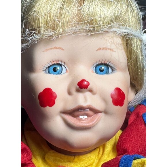 Bobby Porcelain Clown Doll Costume Accessories Lipstick Danbury Mint 1992 - Picture 1 of 8